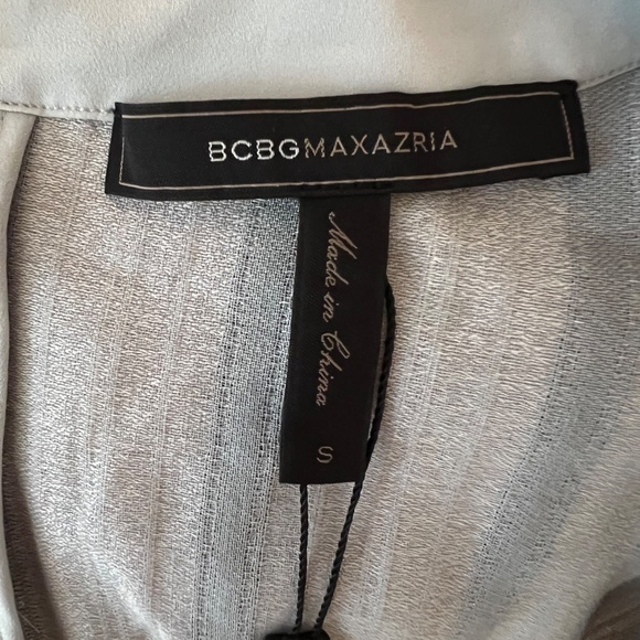 NWT BCBG MaxAzria Lexi Striped Blue Haze Combo Romper Size Small - Picture 5 of 5